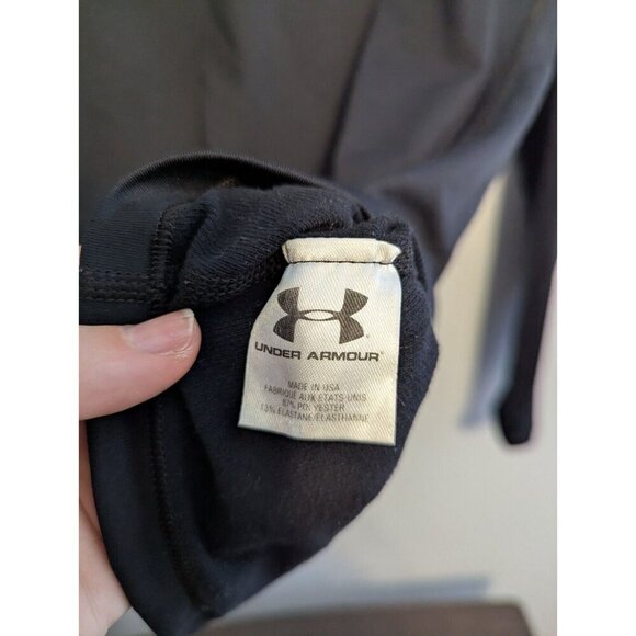 Under Armour Womens Black ColdGear Mock Fitted Shirt Size Large Long Sleeve - Picture 7 of 9
